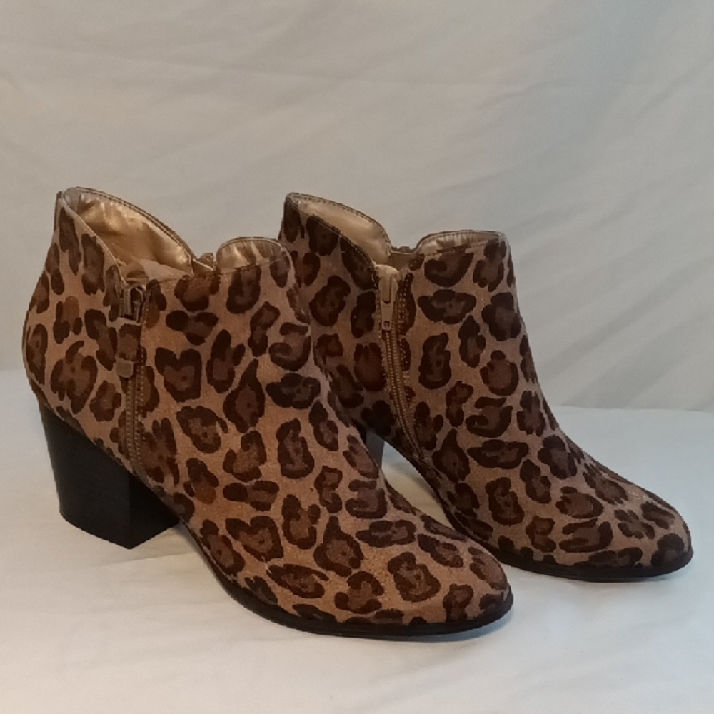 Style & Co. Leopard Print Ankle Boots
